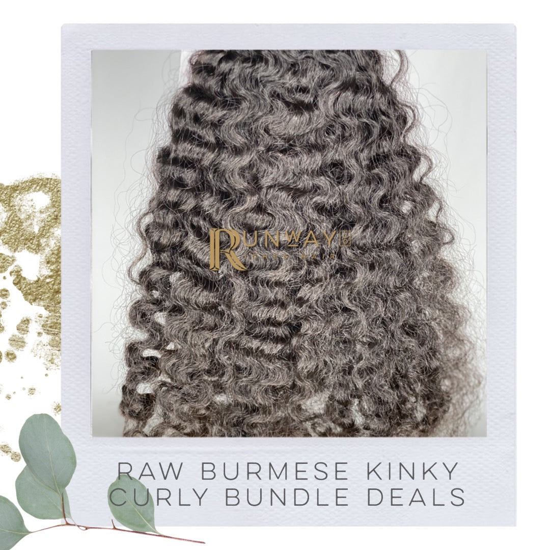 Raw Burmese Kinky Curly Bundle Deals