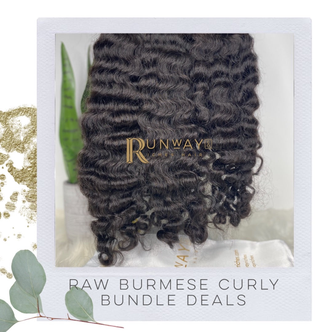 Raw Burmese Curly Bundle Deals
